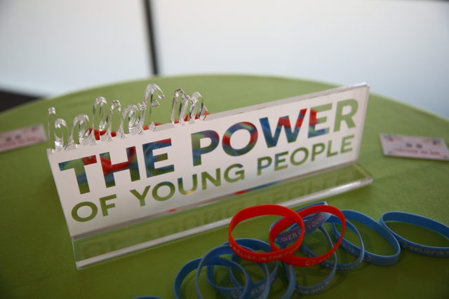 belief in the power of young people sign